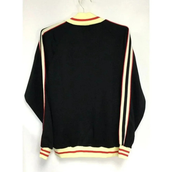 NWT G-Style Men's Black Tri-Tone Striped Front Zip Sports Track Jacket Size XL - Picture 2 of 10